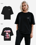 G West Womens Oversized Melting Ice Cream Tee