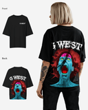 G West Womens Oversized Premium Erupt Brain T-Shirt
