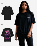 G West Womens Oversized Purple Dragon Tee