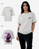 G West Womens Oversized Purple Dragon Tee