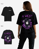 G West Womens Oversized Purple Eye Tee