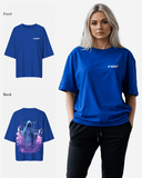 G West Womens Oversized Purple Reaper Tee