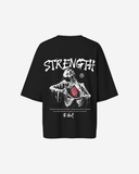 G West Womens Oversized Ripping Skeleton Tee