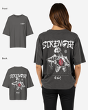 G West Womens Oversized Ripping Skeleton Tee