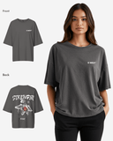 G West Womens Oversized Ripping Skeleton Tee
