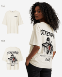 G West Womens Oversized Ripping Skeleton Tee