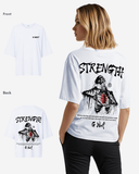 G West Womens Oversized Ripping Skeleton Tee
