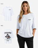 G West Womens Oversized Ripping Skeleton Tee
