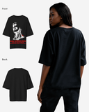 G West Womens Oversized Sinner Black Tee