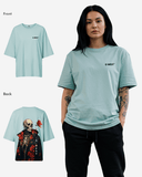 G West Womens Oversized Skull & Rose T Shirt