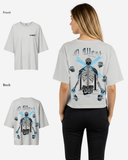 G West Womens Oversized Skull Tee