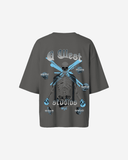 G West Womens Oversized Skull Tee