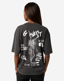 G West Oversized Smoke Skeleton Tee - Women