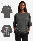 G West Oversized Smoke Skeleton Tee - Women