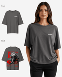G West Oversized Smoke Skull Tee - Women