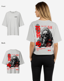 G West Oversized Smoke Skull Tee - Women