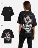 G West Womens Oversized Spade Of Sharks T Shirt