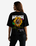 G West Womens Oversized Sunflower Tee