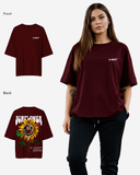 G West Womens Oversized Sunflower Tee