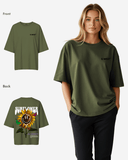 G West Womens Oversized Sunflower Tee