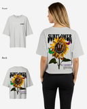 G West Womens Oversized Sunflower Tee