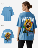 G West Womens Oversized Sunflower Tee