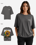 G West Womens Oversized Sunflower Tee