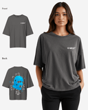 G West Womens Oversized True Blue Ski Mask Oversized Tee