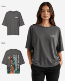 G West Womens Oversized World Wide Chain Tee