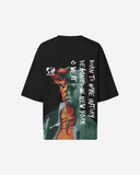 G West Womens Oversized World Wide Chain Tee
