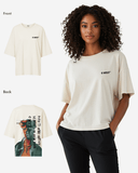 G West Womens Oversized World Wide Chain Tee