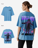 G West Womens Oversized World Wide Star Tee