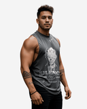 G WEST RHINESTONE SILENCE MENS TANKS