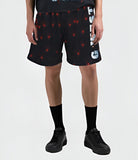 G WEST RHINSTONE HOSTAGAE 3/4 SLEEVES MESH SHORT SET