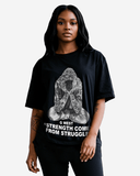 G West Strength Come From Struggle Oversized Tee - Women