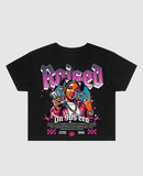 G West Womens Raised On 90S Era Crop Tee