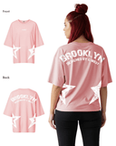 G West Womens Oversized Brooklyn Arch Logo Tee