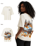 G West Womens OVERSIZED CHICAGO CAKE TEE