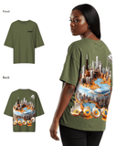 G West Womens OVERSIZED CHICAGO CAKE TEE