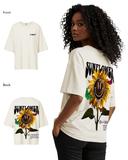 G West Womens Oversized Sunflower Tee