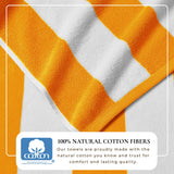 Cotton Velour Cabana Stripe Beach Towel - Novia Collection.