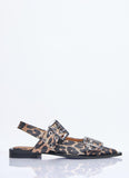 Ganni Women Feminine Buckle Ballerina Flats