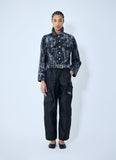 Ganni Women Heavy Denim Belted Jacket