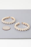 Geometric Rhinestone Cut Hoop Earrings