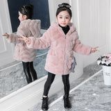 Girls' Thickened Imitation Fur Coat for Autumn/Winter - # GIAA22210012 & GIAA21210035