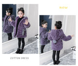 Girls' Thickened Imitation Fur Coat for Autumn/Winter - # GIAA22210012 & GIAA21210035