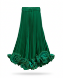 Radiant Pleated Floral Maxi Skirt