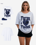 G West Heart Flames Oversized Women's T-Shirt