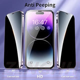 Double Glass Anti-Peep Case iphone