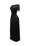 Short Sleeve Cutout Maxi Dress